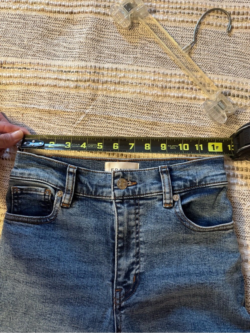 Frame Denim High-Rise Wide Leg Jeans in Dark Blue Wash -24” waist - 30” inseam - Picture 7 of 7